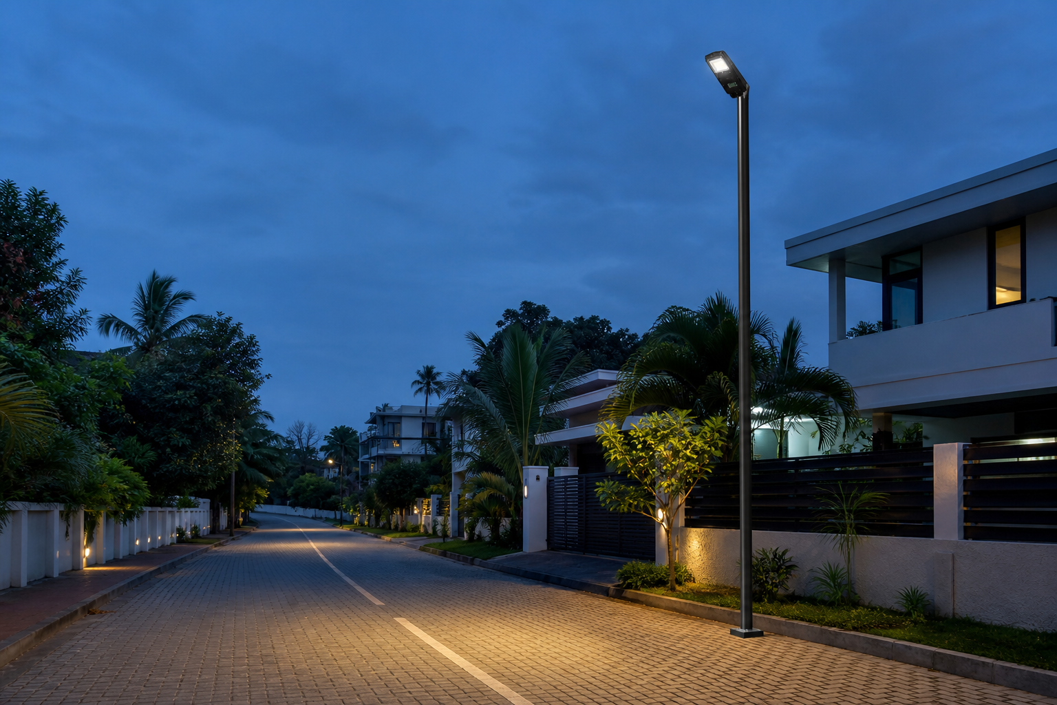 Nova Integrated Street Light installed in a real outdoor setting
